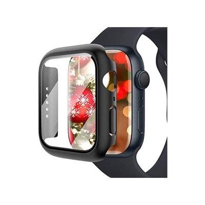 Black with clear face apple watch case