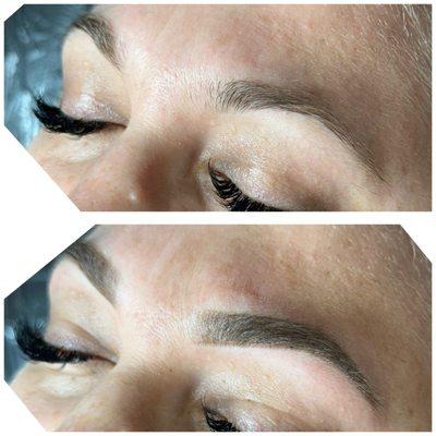 Powder brows permanent makeup