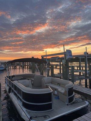 Our 24-foot pontoon boats!