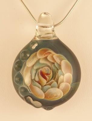 Blown Glass Implosion Pendant