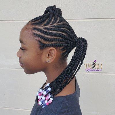 Kids freestyle cornrows