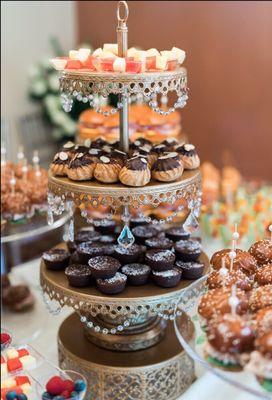 Who doesn't love sweets?! Creme puffs and brownies are a perfect treat for your guests!