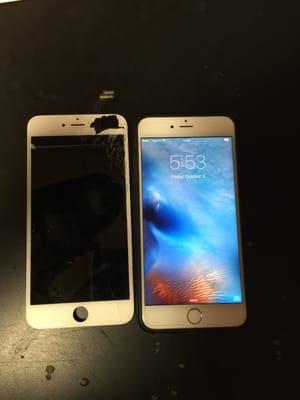 i phone 6 plus before and after repair