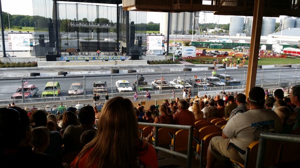 Demolition derby at Delaware State Fair