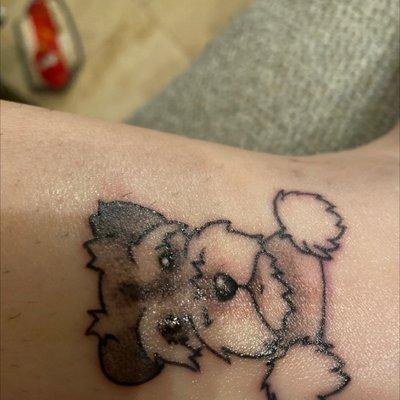 Puppy tattoo