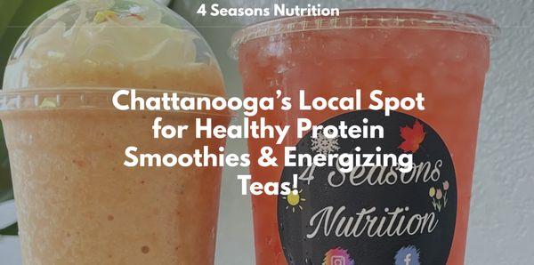 Chattanooga's local spot for healthy protein shakes and energizing teas.