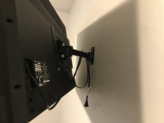 installation of TV mount