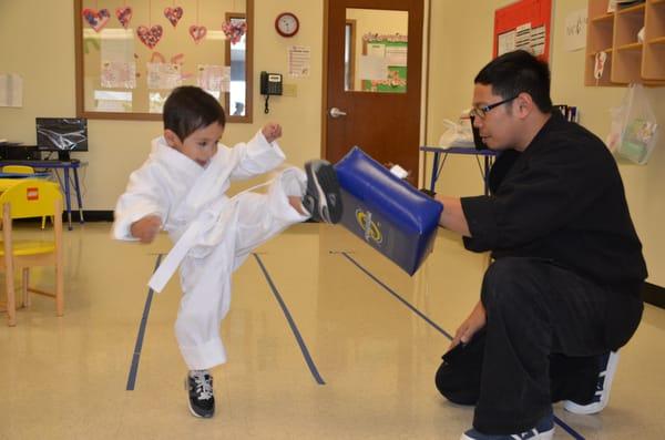 My first Karate class!