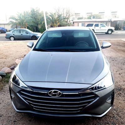 Hyundai Elantra received our mobile detailing Exclusive Package in Tempe Arizona!