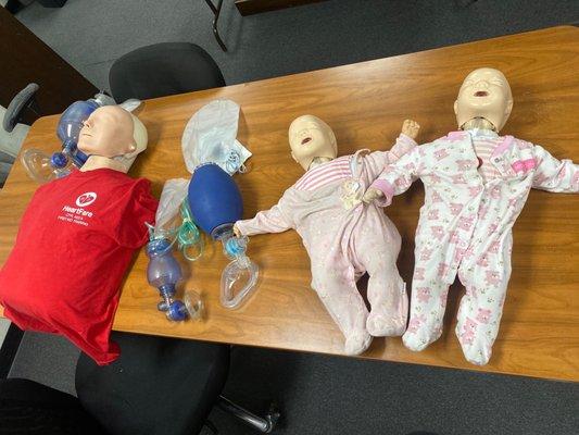 CPR mannequins