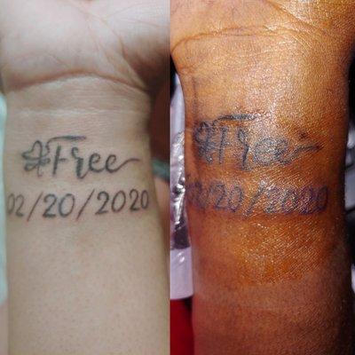 Our Tattoo side by side.