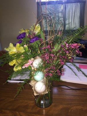 This is the outcome of the "Pop of Springtime Bouquet"