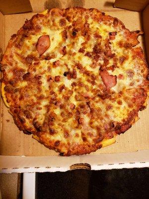 Meat lovers personal pizza