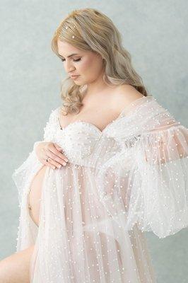 Maternity session studio work