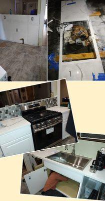 Granting Countertop Cut and Install