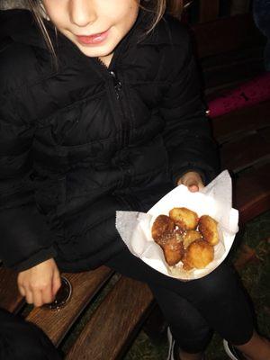 Fried dough $5 add your own toppings