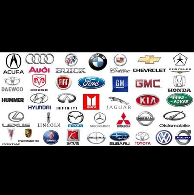 Many car brands to choose from!