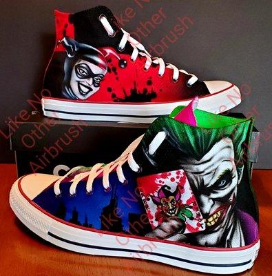 Airbrush JoKer/Harley Quinn Converse