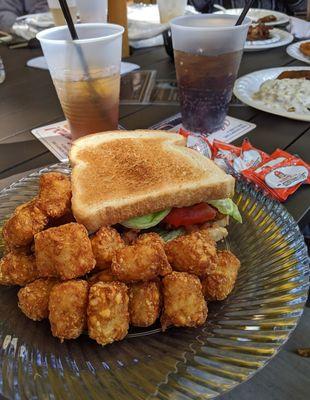 BLT, tater tots, long Island