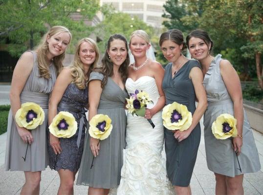 Tonni did the brides hair color and Bryan, Ashlee and Tonni styled the whole wedding party. Everyone loved their hair!!