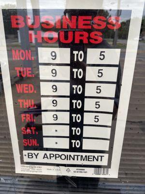 Business hours