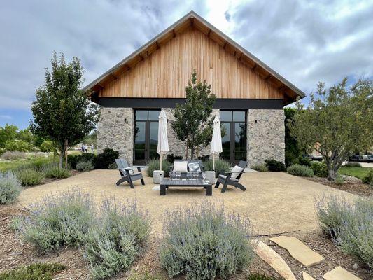 outdoor tasting area