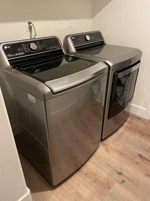 Love the our LG washer & dryer