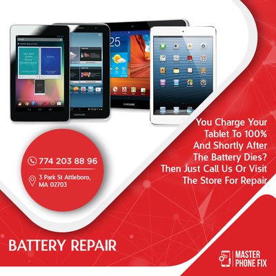 We repair cracked screens, battery, charging issues for any kind of Tablet / iPad.