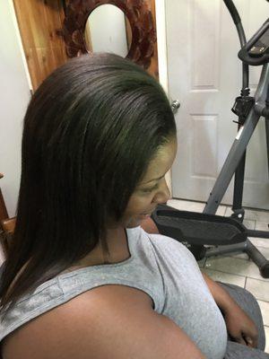 shoulder length hair relaxer