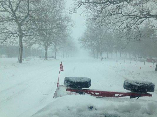 It can snow and it can blow but no matter what the corgi will go! Corgi Snow Service always plows.