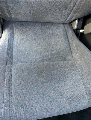 this is the before photo of our passenger seat