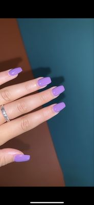 Gel manicure with gel extension