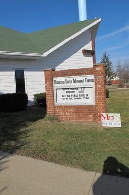 Brookston United Methodist Church, Brookston, Indiana.