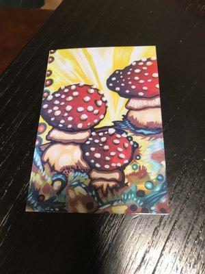 Hand painted greeting card