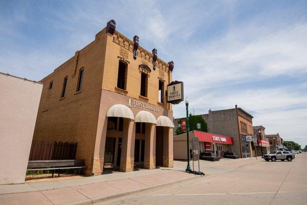 First Dakota National Bank in Elk Point South Dakota.