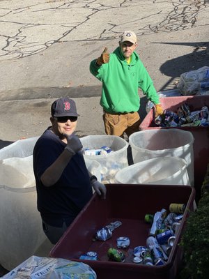 David & Chris processing cans