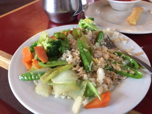 Vegan style fried rice!!