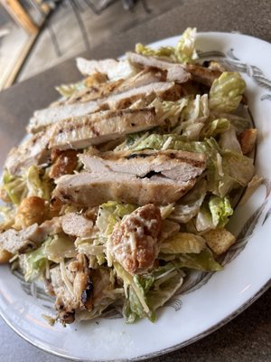 Grilled chicken Caesar salad