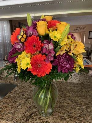 Beautiful arrangement to cheer up Mom