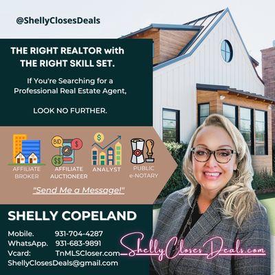 Shelly Copeland Affiliate Broker, Auctioneer, Analyst & Mobile E-Notary Public at First Realty & Auction Company in Cookeville, TN