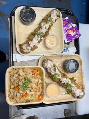 Pane Roll and Sticky Fried Rice