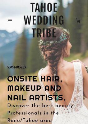 Lake Tahoe and Reno on site wedding and special event hair and makeup artists. Traveling to all surrounding areas. Book now for summer 2024