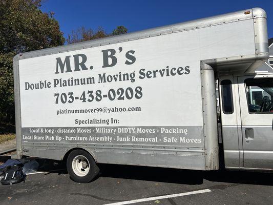 Mr. B's Double Platinum Moving Services