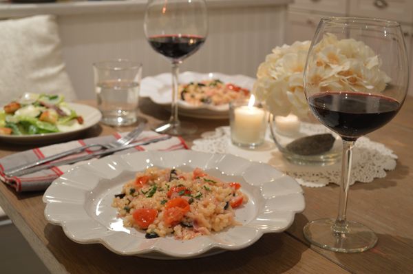 Lovely Dinner Party with Risotto