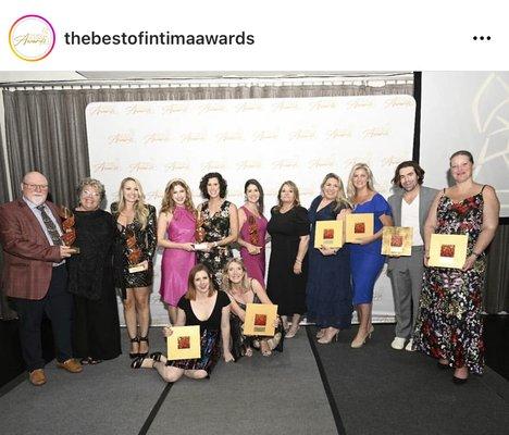 Winners of Best of intima awards!