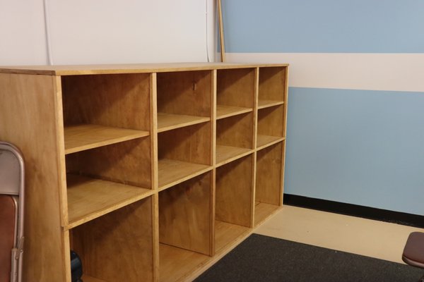 Cubbies to keep your stuff while you take class