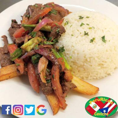 Beef Sirloin Stir-Fry / Lomo Saltado.