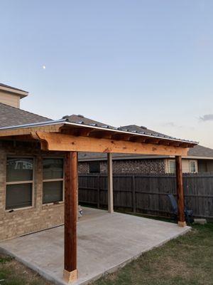 Customer 6 x6 cedar columes 2x6 yellow pine