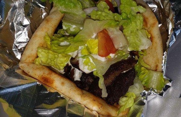 Classic gyro with beef and lamb