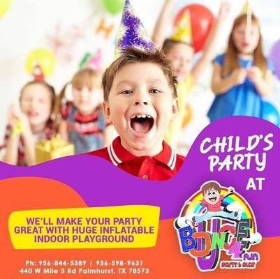 Bounce 4 Fun Party Rental for kids